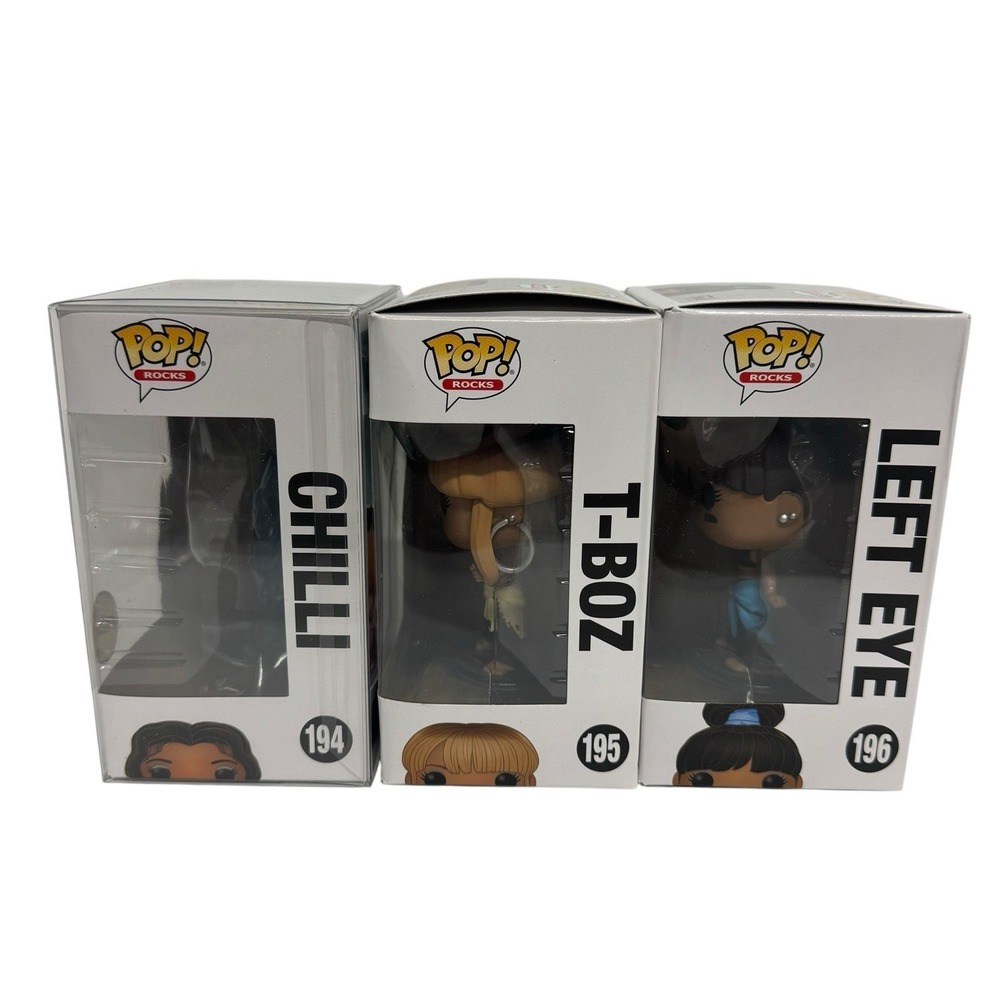 Funko POP Rocks TLC Left Eye 196 T-Boz 195 Chilli 194 Chase Vinyl Figure Lot 3 - Picture 4 of 6